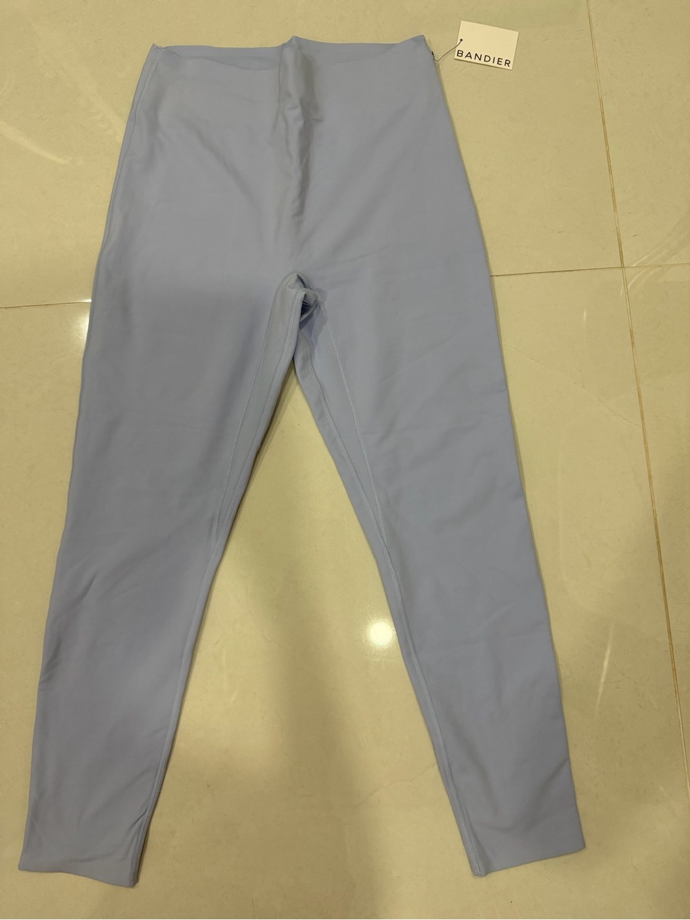 Bandier Light Blue High-Waist Leggings